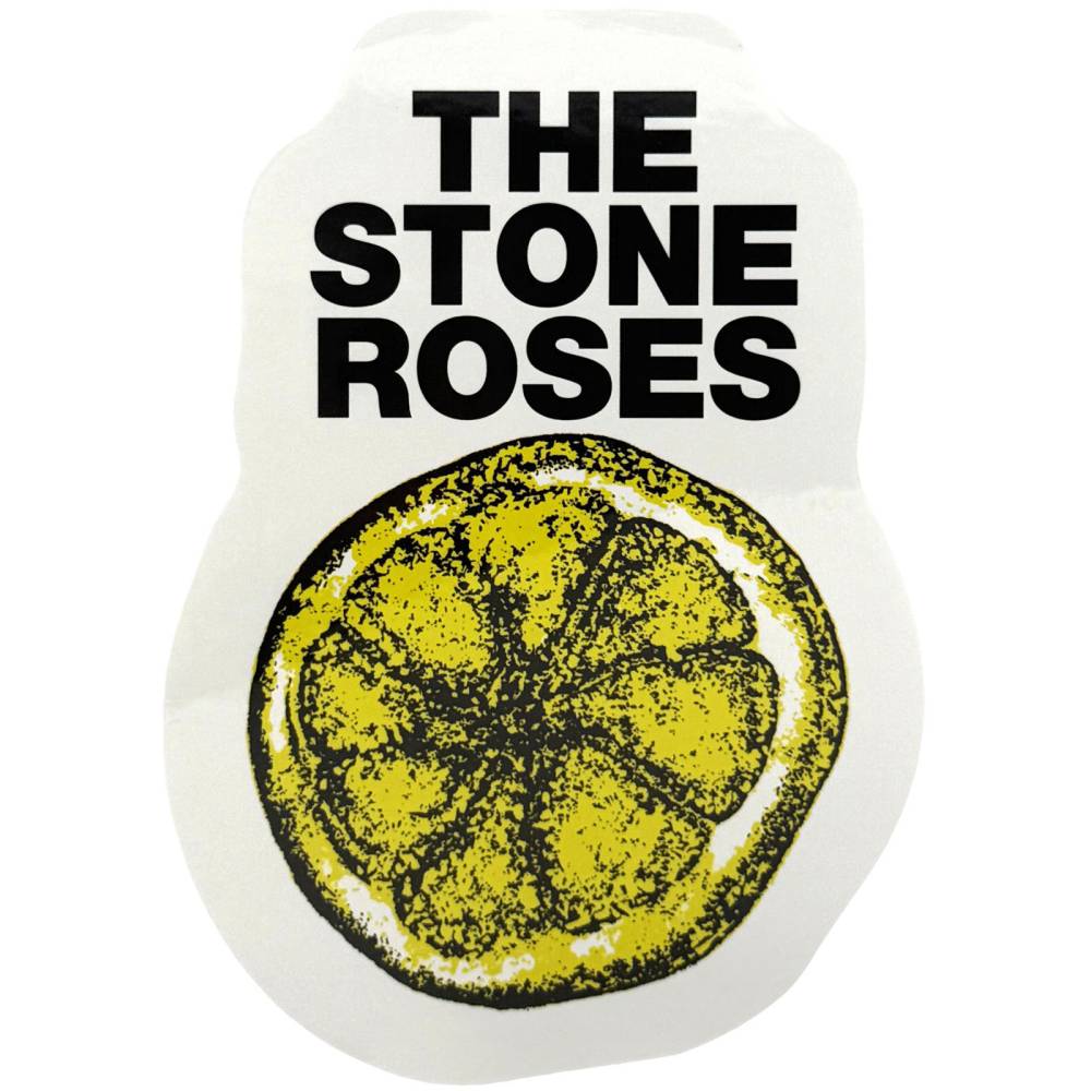 The Stone Roses - Logo & Lemon Sticker - White/Multicolours